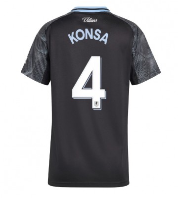 Aston Villa Ezri Konsa #4 Udebanetrøje Dame 2025-26 Kortærmet